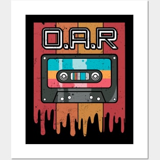 Proud To O.A.R Be Personalized Name Styles 70s 80s Posters and Art